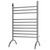 Electric Towel Warmer, Templeton, Plug-In with 10 Crossbars in Brushed Nickel