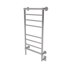 Electric Towel Warmer, Wall Mount, Hardwired, Steel, Polished Nickel