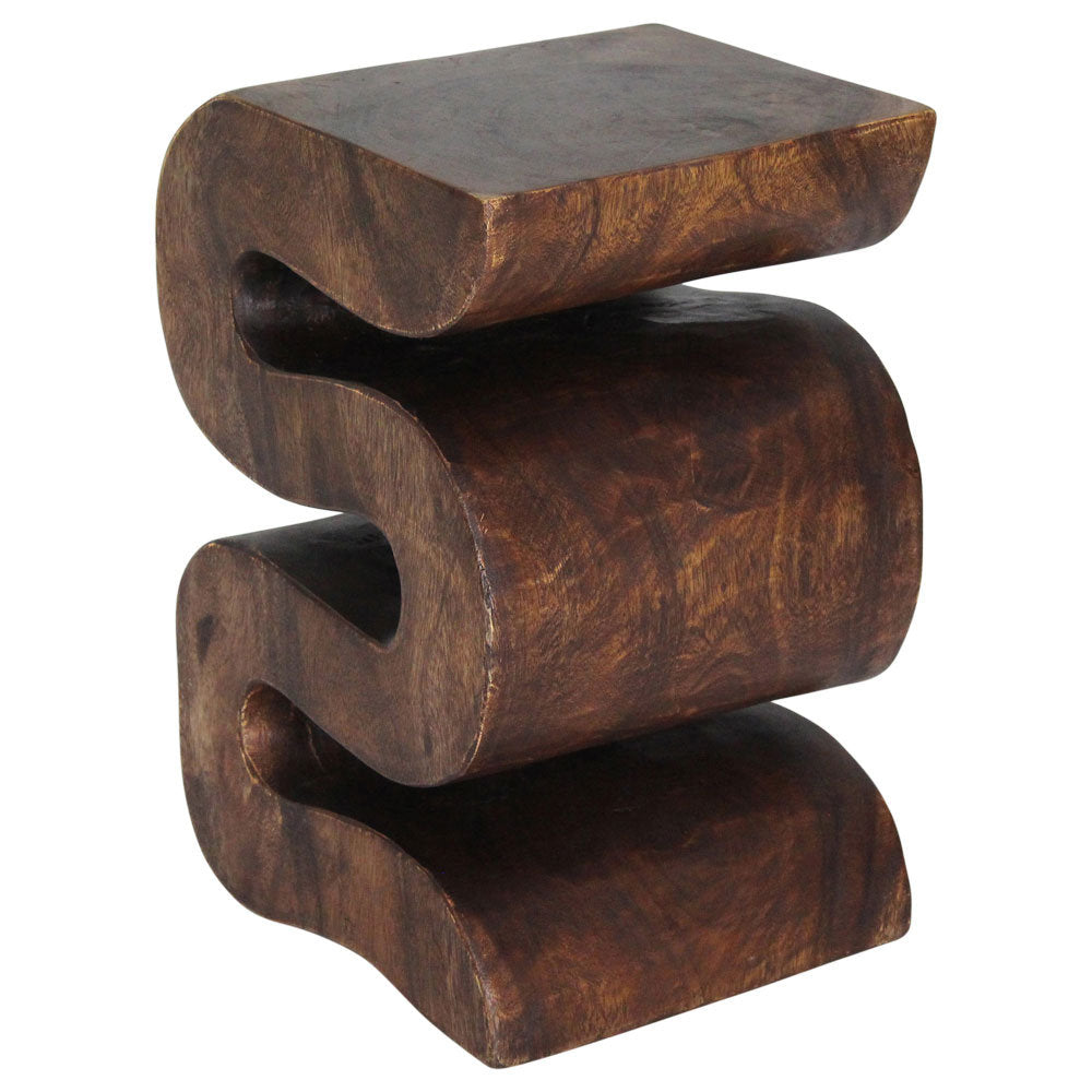 End Table in Solid Wood, 20 in H x 14 in W x 12 in D
