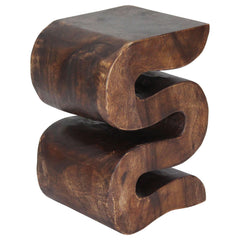 End Table in Solid Wood, 20 in H x 14 in W x 12 in D
