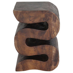 End Table in Solid Wood, 20 in H x 14 in W x 12 in D