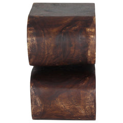 End Table in Solid Wood, 20 in H x 14 in W x 12 in D