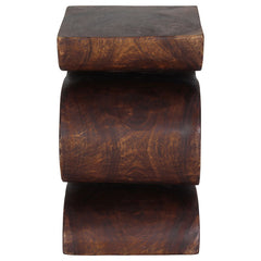 End Table in Solid Wood, 20 in H x 14 in W x 12 in D