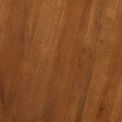 End Table, Round Solid Mango Wood with Storage