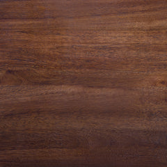 End Table, Solid Mango Wood, Dark Cognac Brown Top, Black Metal Base