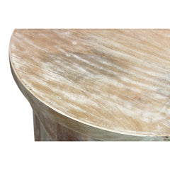 End Table, Solid Mango Wood with Natural Wood Finish