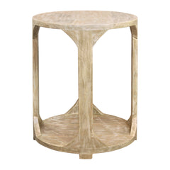 End Table, Solid Mango Wood with Natural Wood Finish