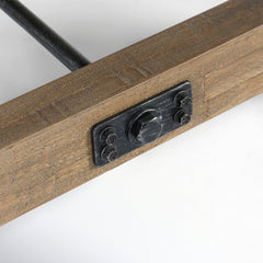 End Table, Solid Pine with Distressed Brown Finish