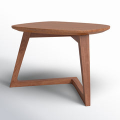 End Table, Solid Walnut with Brown Free-Form Top
