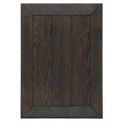 End Table, Solid Wood with Brown Top and Beige Base