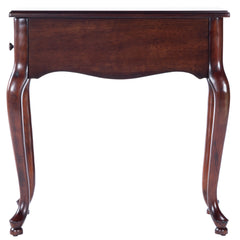 End Table with Drawer and Solid Wood Frame in Cherry