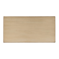 End Table with Two Drawers and Shelf in Solid and Engineered Wood
