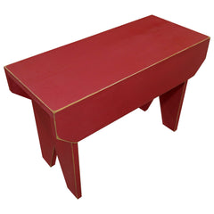 Entryway Bench, 48 in W, Distressed Pine in Old Red