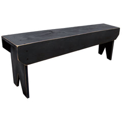 Entryway Bench, 48 in W, Distressed Pine in Old Red
