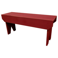 Entryway Bench, 48 in W, Distressed Pine in Old Red