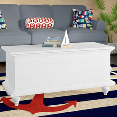 Entryway Bench in Bright White with Storage and Turned Legs