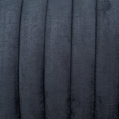 Entryway Bench, Seats 2, Dark Blue Velvet Upholstery, Solid Wood Legs