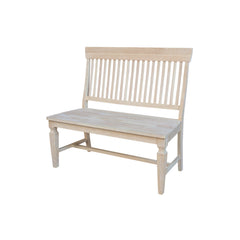 Entryway Bench, Solid Wood in Unfinished