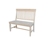 Entryway Bench, Solid Wood in Unfinished