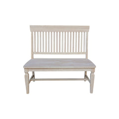 Entryway Bench, Solid Wood in Unfinished