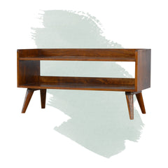 Entryway Bench, Solid Wood with Brown Finish
