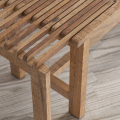 Entryway Bench, Solid Wood with Expanding Frame, Natural