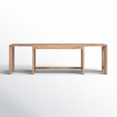 Entryway Bench, Solid Wood with Expanding Frame, Natural