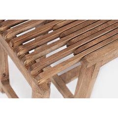 Entryway Bench, Solid Wood with Expanding Frame, Natural