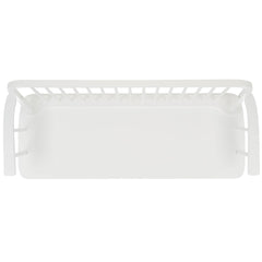 Entryway Bench, Solid Wood with Spindle Back in White