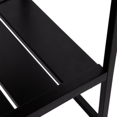 Entryway Console Table with Drawers in Brown Wood and Metal