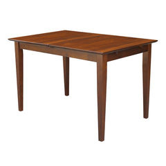 Extendable Dining Table, Rubberwood, Butterfly Leaf, Espresso