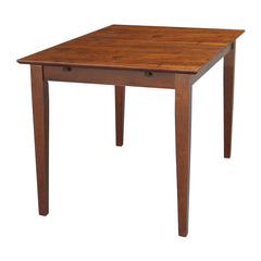 Extendable Dining Table, Rubberwood, Butterfly Leaf, Espresso