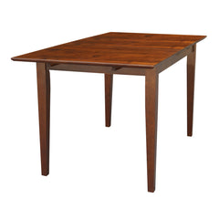 Extendable Dining Table, Rubberwood, Butterfly Leaf, Espresso