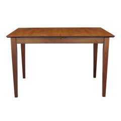 Extendable Dining Table, Rubberwood, Butterfly Leaf, Espresso