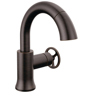 Trinsic Single Hole Pull Out Sprayer Bathroom Faucet, Single Handle Bathroom Sink Faucet in Bronze