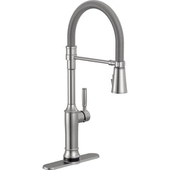 Renaldi Touchless Pro Style Pull-Down Kitchen Faucet with Touch Technology in Lumicoat Arctic Stainless | product photo