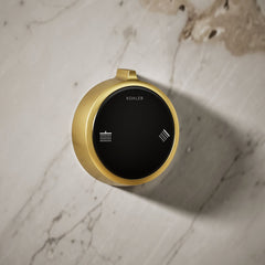 Anthem Duo Two-Outlet Shower Digital Control in Brushed Brass | detail photo
