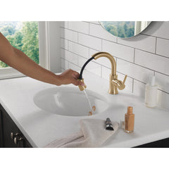 Trinsic Pull Down Bathroom Faucet in Champagne Bronze | product photo