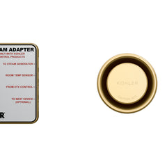 Kohler Steam Shower Adapter Kit in Brushed Moderne Brass | product photo