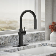 Crue Touchless Pull-Down Kitchen Sink Faucet with Voice Activation and Three-Function Sprayhead | product photo