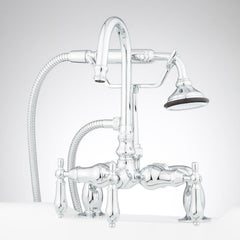 Allister Deck-Mount Tub Faucet and Hand Shower in Chrome | product photo