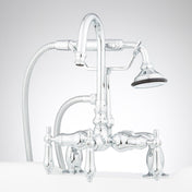 Allister Deck-Mount Tub Faucet and Hand Shower in Chrome