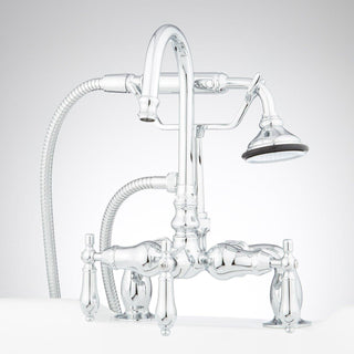 Allister Deck-Mount Tub Faucet and Hand Shower in Chrome