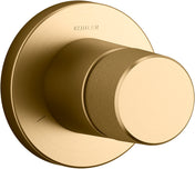 Components Transfer Valve Trim with Oyl Handle in Vibrant Brushed Moderne Brass