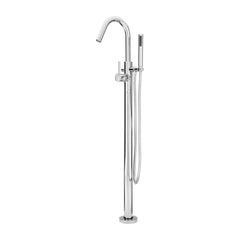 Single Handle Floor Mounted Freestanding Tub Filler Trim in Polished Chrome | product photo