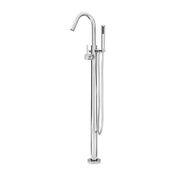 Single Handle Floor Mounted Freestanding Tub Filler Trim in Polished Chrome