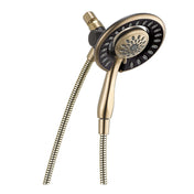 In2ition 2-in-1 Dual Hand Held Shower Head, 4-Spray Detachable Shower Head 1.75 GPM in Brilliance Champagne Bronze