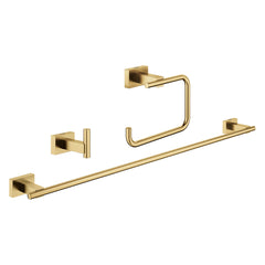 Essentials Cube 3 - Piece Bathroom Hardware Set in Brushed Cool Sunrise | product photo