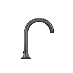 Kohler Occasion Bathroom Sink Spout with Cane Design with Drain Assembly in Matte Black | product photo