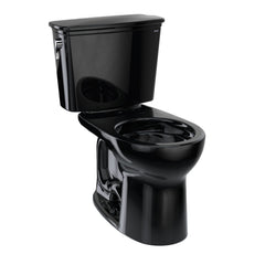Drake® Transitional Two-Piece Elongated 1.28 GPF Universal Height TORNADO FLUSH® Toilet, Ebony | product photo